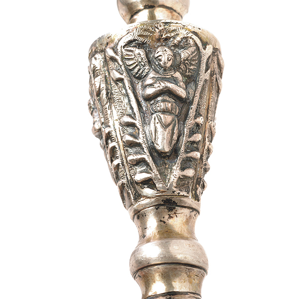 Peruvian Silver Chalice {Total silver weight 19.8 troy oz; height 10 3/4 inches} [dents, small - Image 3 of 5
