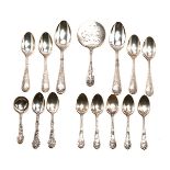 Group of Gorham Sterling Flatware: comprising a Mythologique tomato slice server; a Versailles