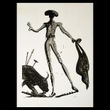 SALVADOR DALI  (Spanish 1904-1989) "Torero Noir"  Lithograph. 29 3/4 x 21 5/8 inches. Signed l/r and