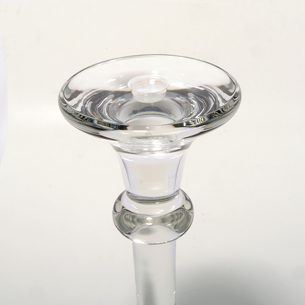 Pair of Val St. Lambert Crystal Candlesticks {Height 16 1/2 inches} - Image 3 of 5