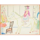 After PABLO PICASSO   (Spain 1881-1973) "Verve Series" Lithograph. Sight: 9 1/2 x 12 3/8 inches;