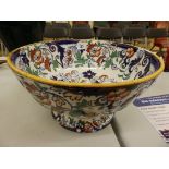 An Amherst Japan pattern ironstone punch bowl