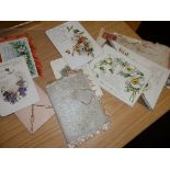 A small collection of Victorian birthday cards