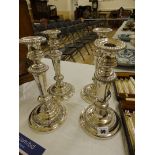 A set of four EP candlesticks – one a/f