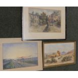 F. R. Dicken – three watercolour views