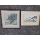 T. Hennell – two watercolours