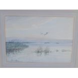 Roland Green – watercolour – Birds in flight