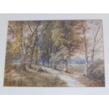 John Holding – pair of watercolours – Landscapes with figures, 10” x 14”