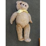 An early 20thC jointed limb teddy bear with growler, 13”