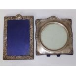 Two silver photo frames – a/f