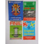 12 football programmes from the 1960's, including; England v N. Ireland, November 1967, Benfica v