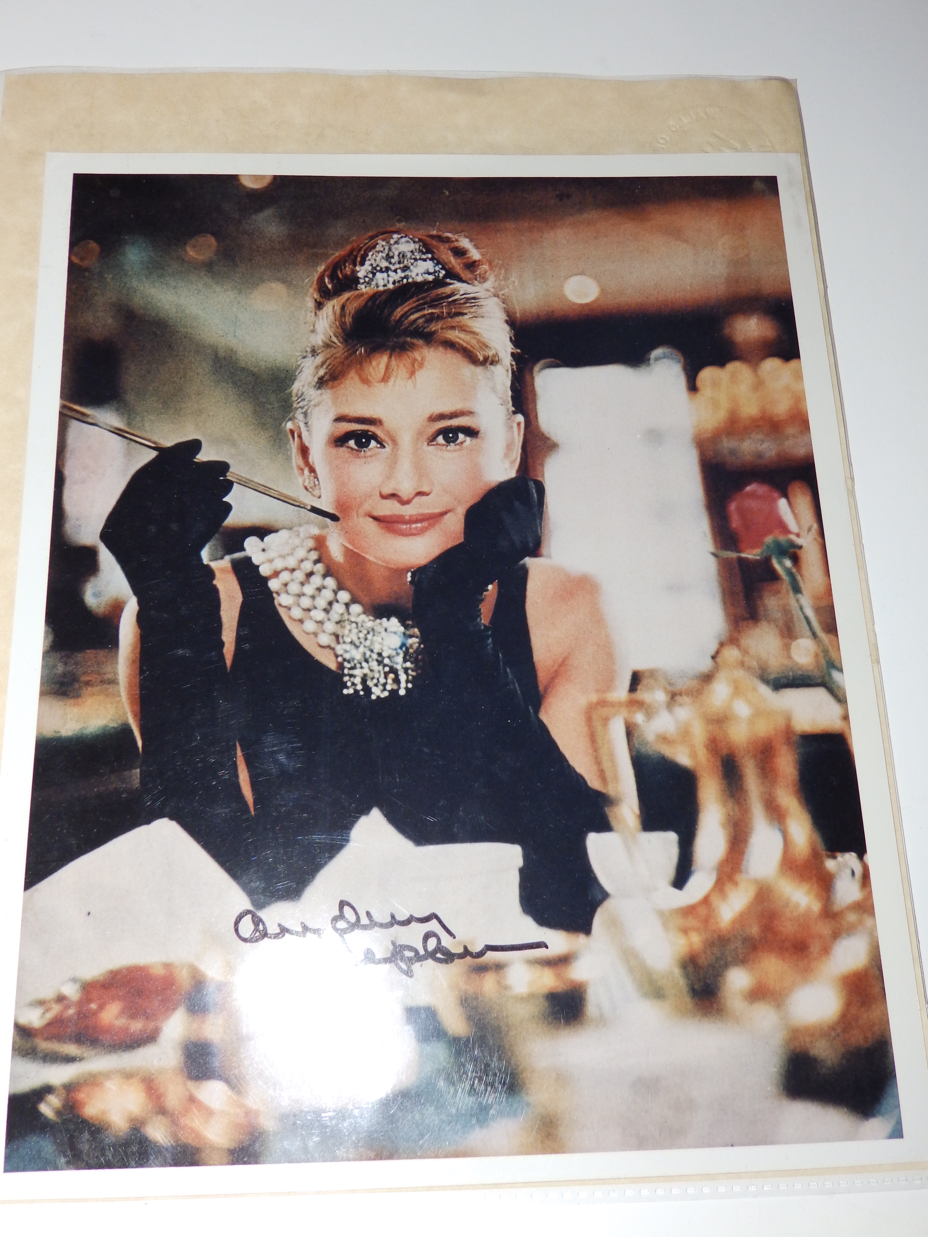 13 signed film star portrait photographs, including; Audrey Hepburn, James Cagney, Dean Martin & - Image 2 of 2