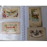 29 Victorian silk and other post/greeting cards