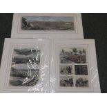 An unframed 19thC coloured military print – 'Autumn Manoeuvres on Dartmoor' and two others (3)