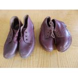 Two pairs of children's clogs