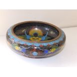 A Japanese cloisonne bowl