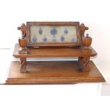 An old oak medal display stand