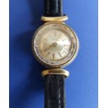 A lady's yellow metal Girard Perregaux wrist watch – winder missing