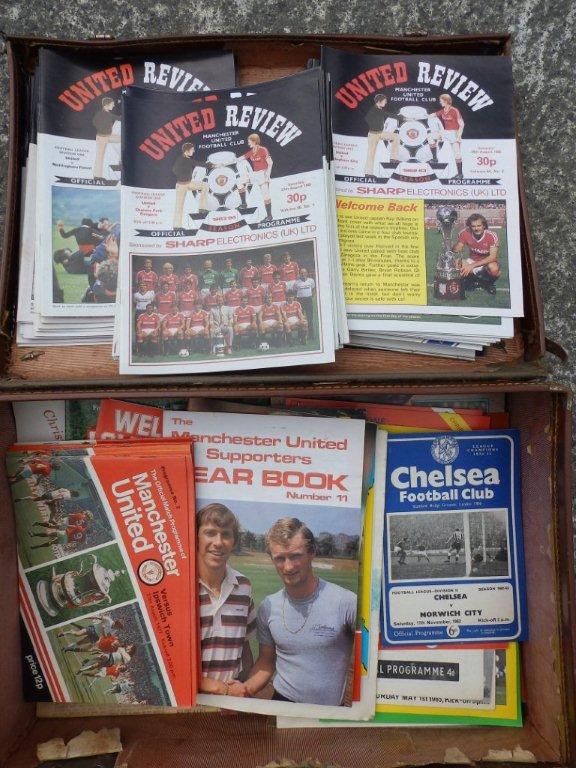 Manchester United – approximately 150 programmes from the 1970's onwards