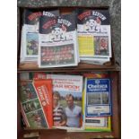 Manchester United – approximately 150 programmes from the 1970's onwards