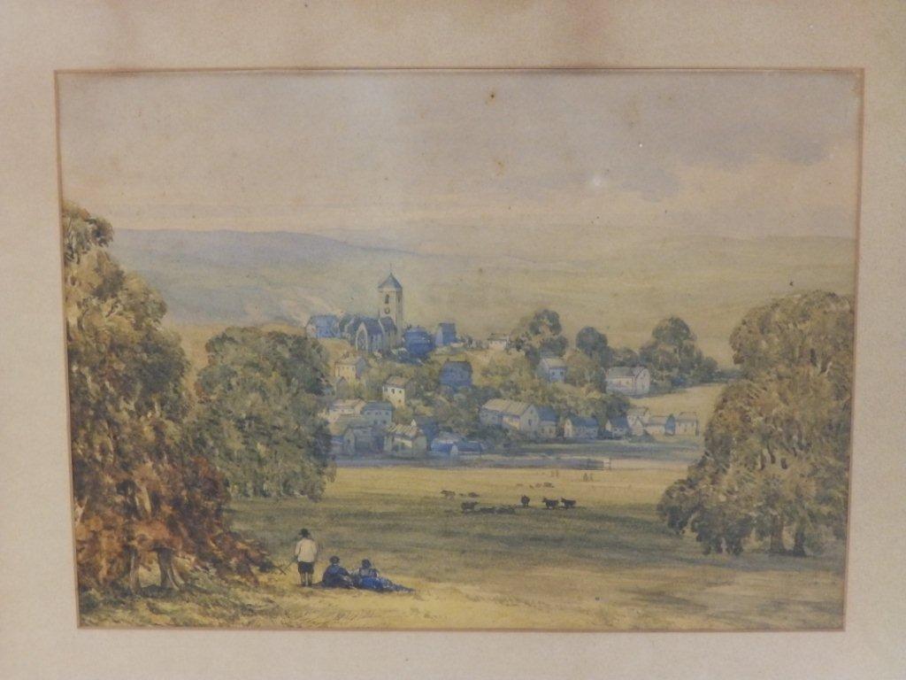 19thC School – watercolour – Old Town, Eastbourne, circa 1850, 10.5” x 14”