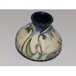 A boxed Moorcoft  Nivalis pattern miniature vase by Rachel Bishop – 2002, 2.2”