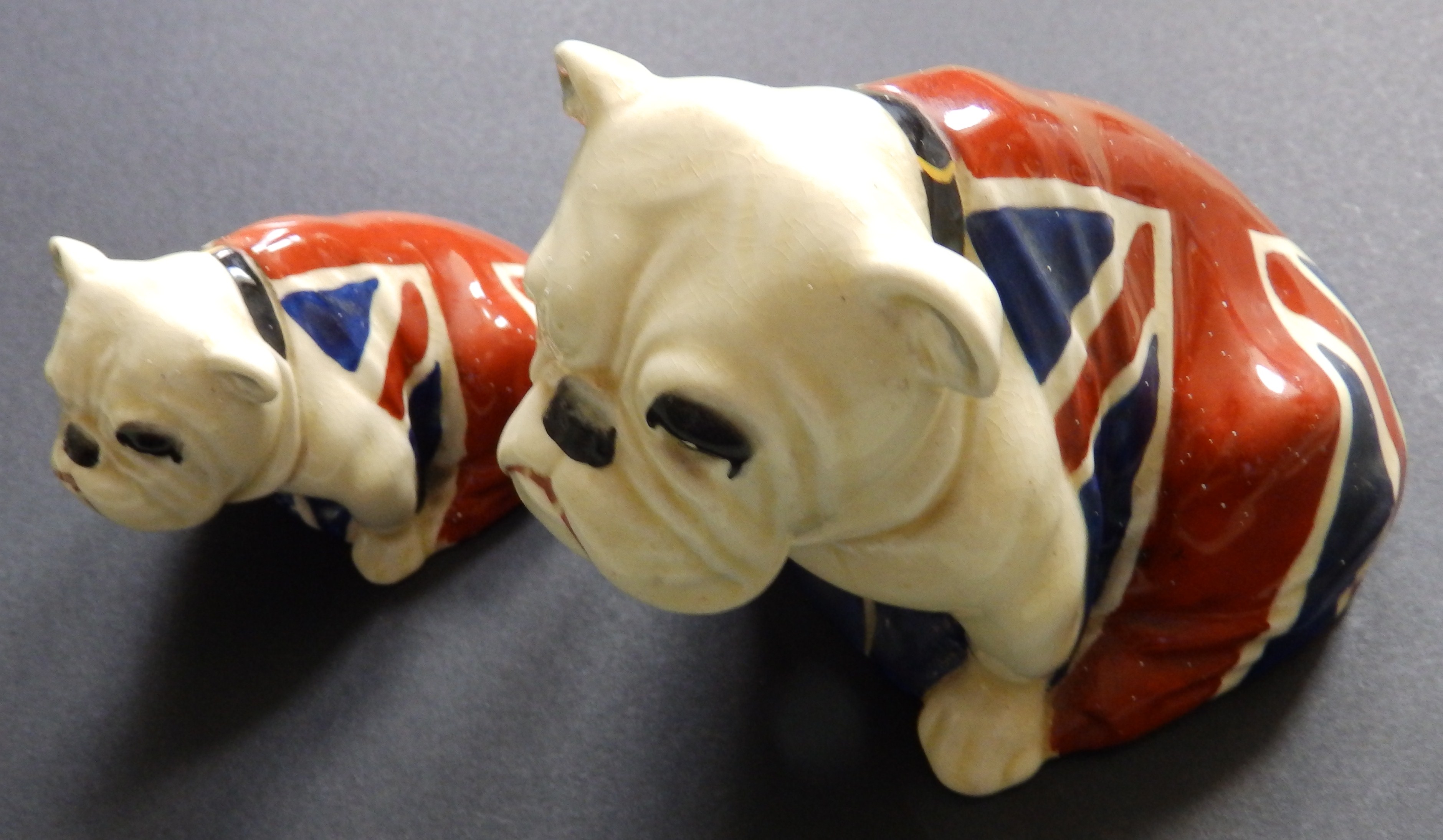 Two Royal Doulton British Bulldogs – 5.5” & 3.5”