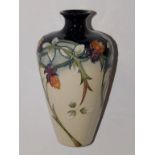 A boxed Moorcroft  Meadow Charm pattern vase by  Nicola Slaney – 2003,  6” - small hairline crack to