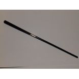 A silver mounted late Victorian ebony conductor's baton – Birmingham 1900, 18.75”