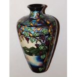 A boxed Moorcroft Oyster Bay Take Two pattern limited edition vase by Sian Leeper – 2005, 12.5”