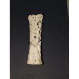 A 19thC Russian hollowed bone carving depicting bears – a/f