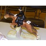 A Beswick figure group – Huntswoman – small chip to bridle