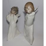 A pair of Lladro angels