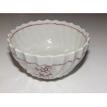 An A & E Keeling (Factory X) porcelain ogee fluted sugar bowl