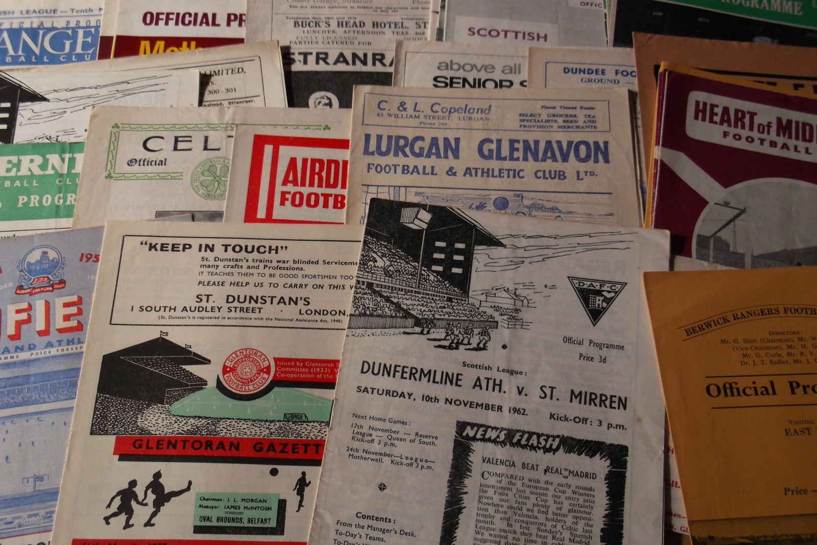 COLLECTION OF 50's/60's SCOTTISH & IRISH PROGRAMMES x 60 Nice collection of 60 Scottish & Irish