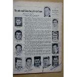 1959 IRELAND V SCOTLAND WITH 15 AUTOGRAPHS 1959 Ireland international programme with 15 Irish