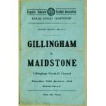 GILLINGHAM V MAIDSTONE 1923-24 ENGLISH SCHOOLS MATCH English Schools FA Championship 2nd round