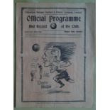 TOTTENHAM V COVENTRY CITY 1938-39 Rare four page Tottenham Pre War Programme for this 2nd Div