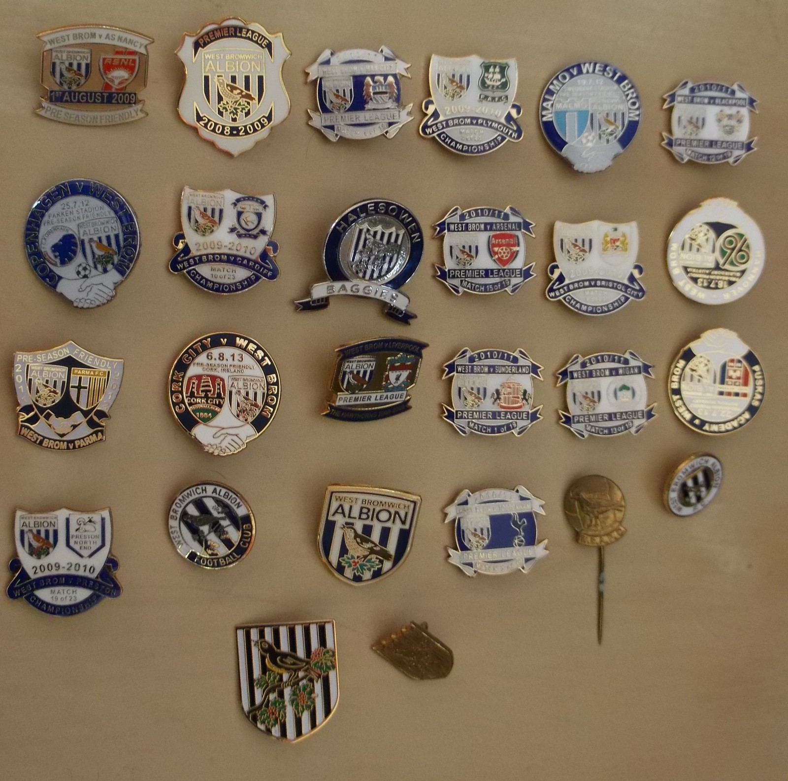 WEST BROM BADGE COLLECTION x 26 Small collection of 26 West Brom badges, mainly modern but a