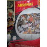 ARSENAL MEMORABILLIA 100+ Items of Arsenal related memorabilia, includes Calendar, Team Sheets,