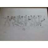 IAN AUSTIN LANCASHIRE COUNTY CRICKET CLUB This is a limited edition print ( 121/850) entitled 'A Red