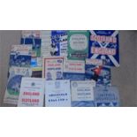 SMALL COLLECTION OF ENGLAND HOME AND AWAY PROGRAMMES Collection of England programmes. 15 in all