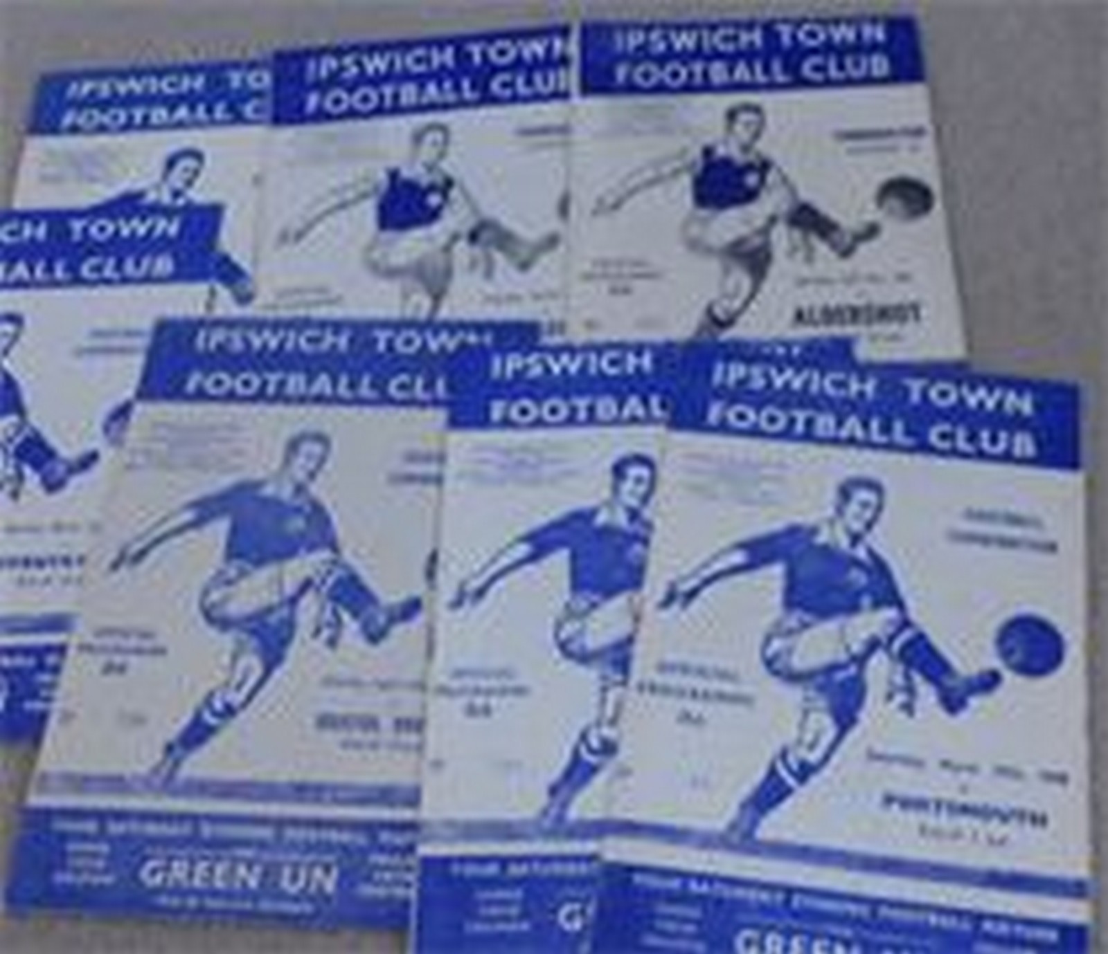 SMALL COLLECTION OF IPSWICH RESERVE PROGRAMMES 7 Ipswich Reserve home programmes dating from 1954 to