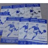 SMALL COLLECTION OF IPSWICH RESERVE PROGRAMMES 7 Ipswich Reserve home programmes dating from 1954 to