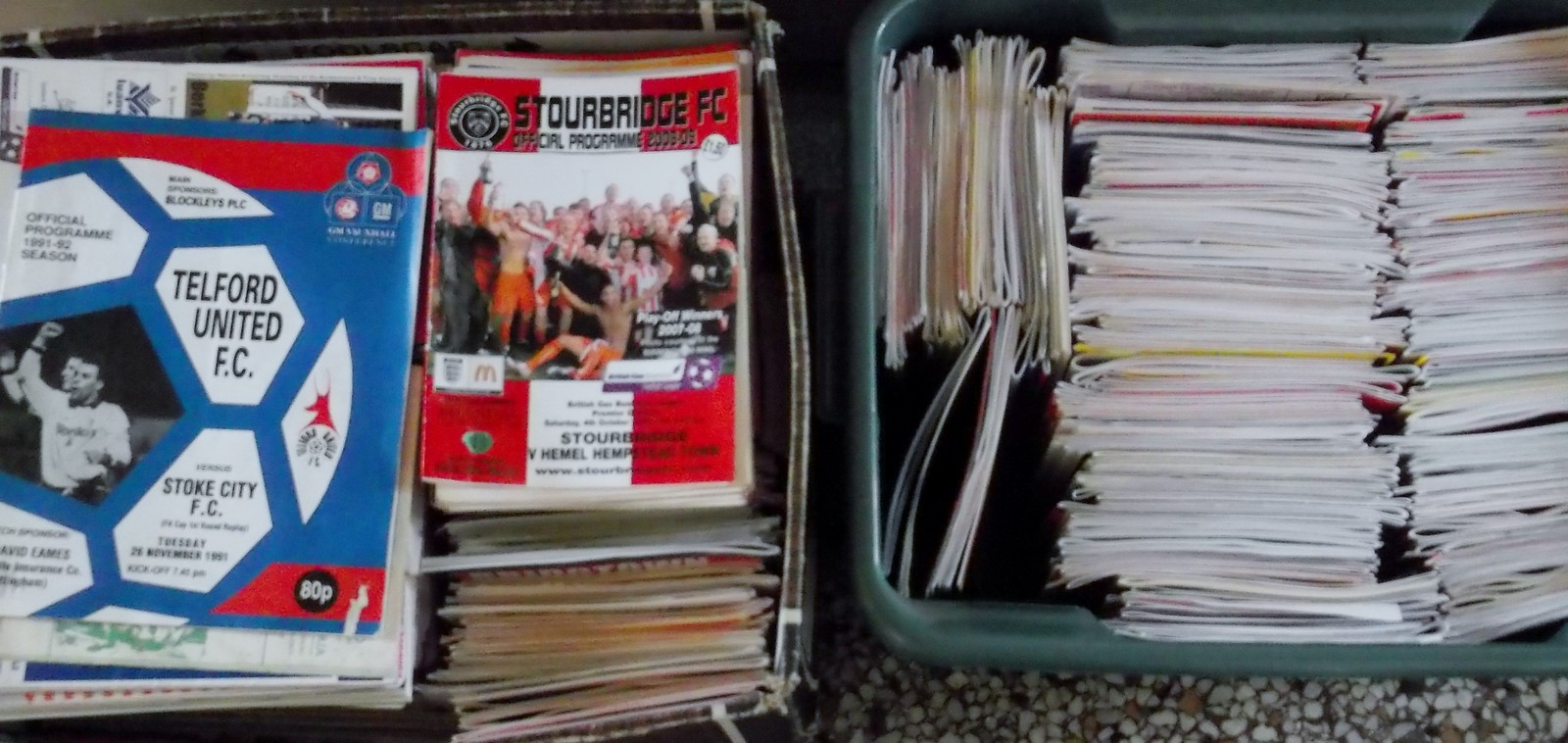 LARGE COLLECTION OF NON-LEAGUE PROGRAMMES Two large box's containing over 700 programmes from the