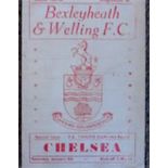 BEXLEYHEATH V CHELSEA FA YOUTH CUP 1957/8 Rare programme for this FA youth cup game Good