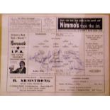 1962-63 SUNDERLAND V ASTON VILLA LGE CUP S/F - 11 VILLA AUTOGRAPHS Rare Programme for this early