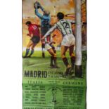 ORIGINAL SPANISH 1982 WORLD CUP POSTER Very large original 1982 World Cup poster advertising the