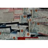 COLLECTION OF MANCHESTER UNITED EUROPEAN TICKETS