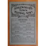 SHREWSBURY V ST GEORGES 1925 SHROP's CHARITY CUP FINAL